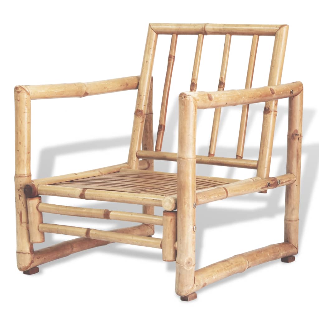 Loungeset Met Kussens Bamboe