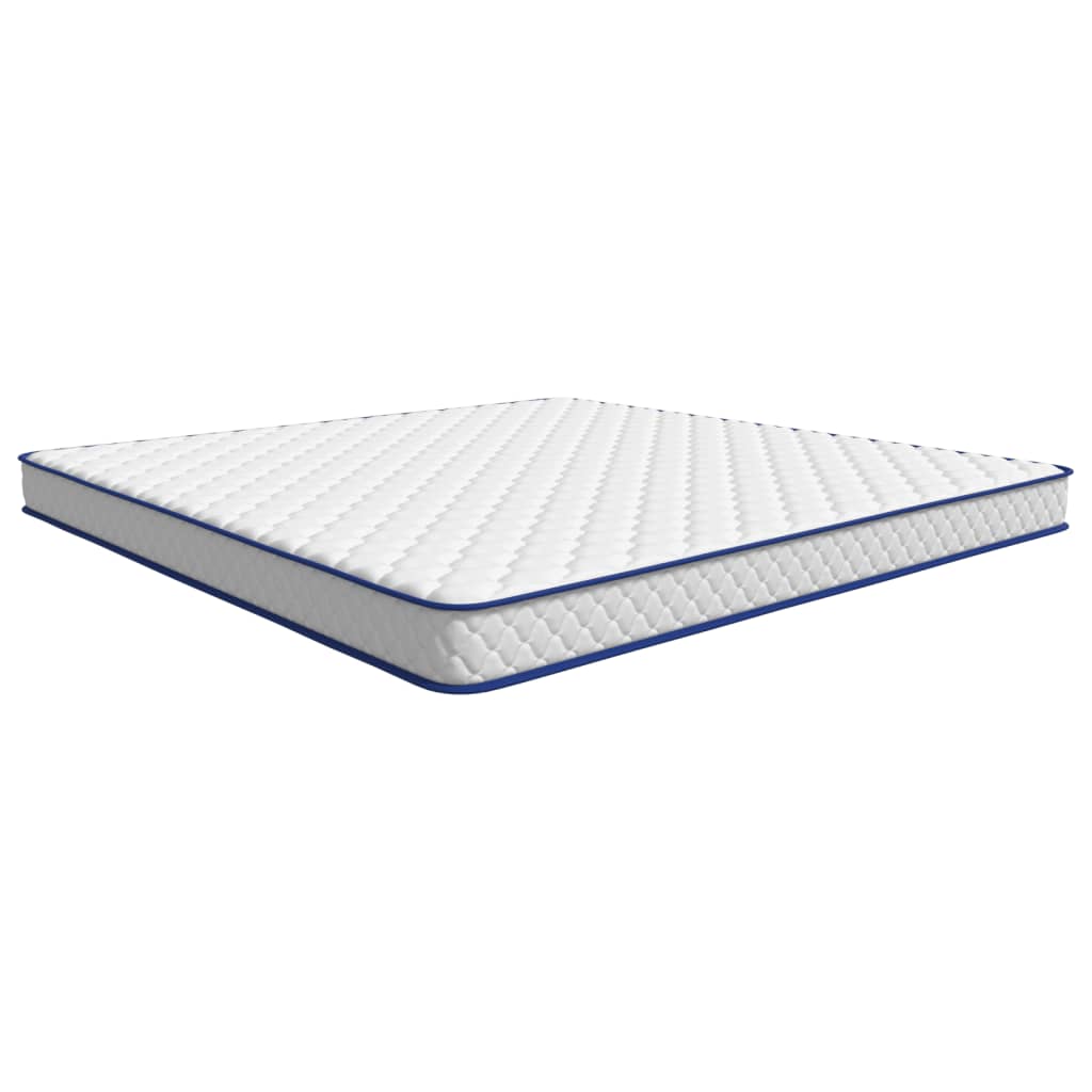 Dikte van 17 cm en afwerking met blauwe bies