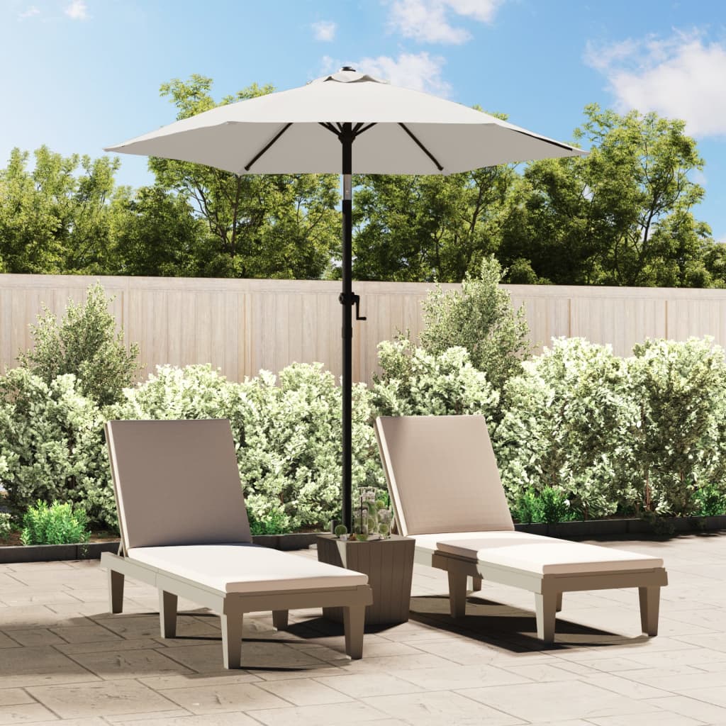 Luxe aluminium parasol 200x224cm – UV-bescherming voor terras en tuin