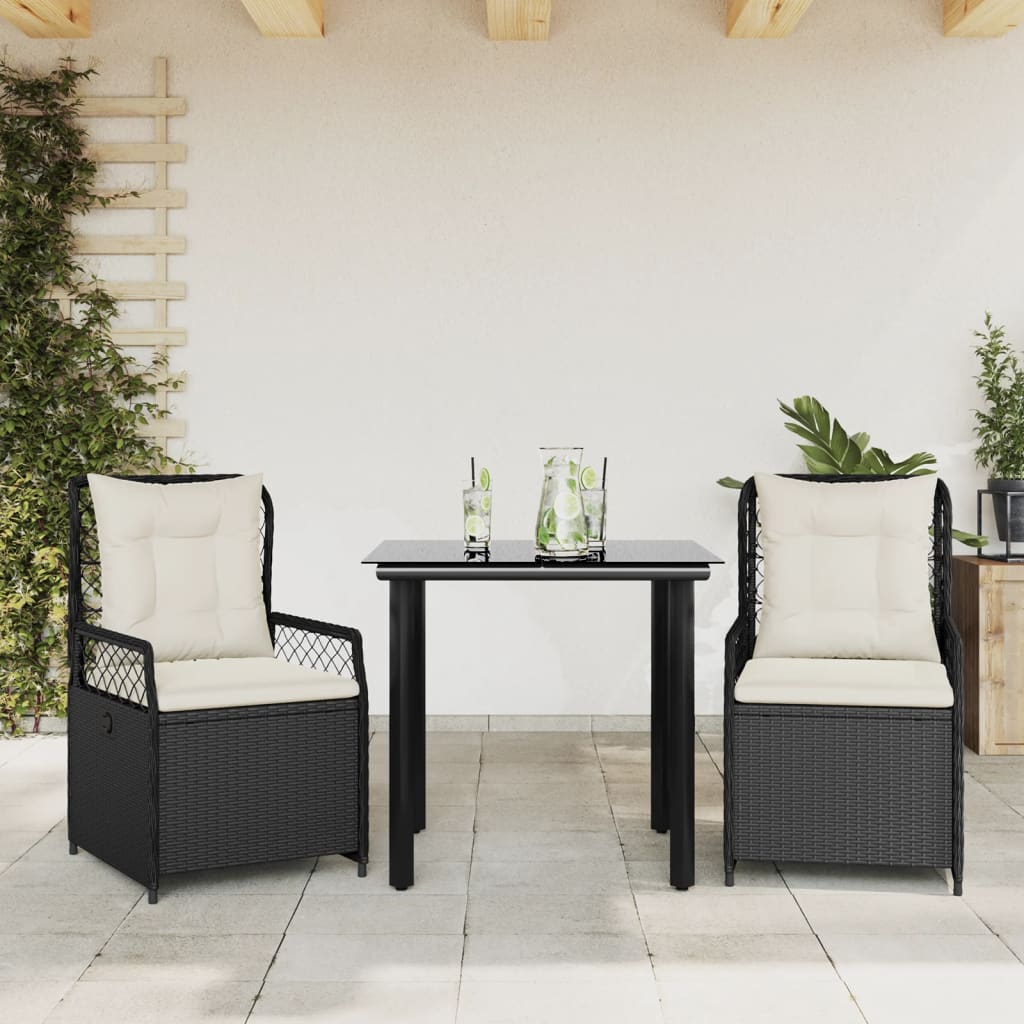 9-Delige Tuinset Met Kussens Poly Rattan